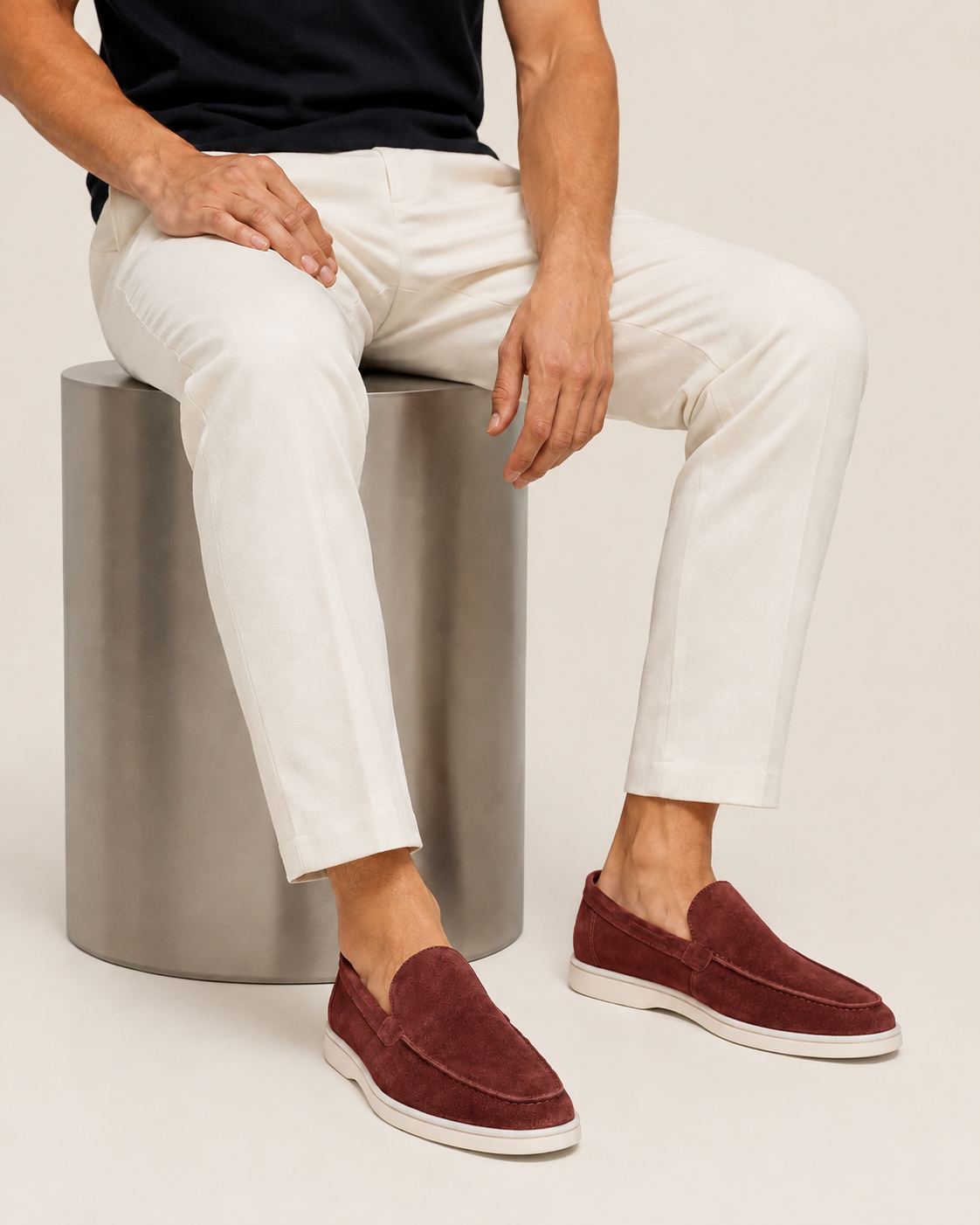 Moreno Suède Loafer Burgundy