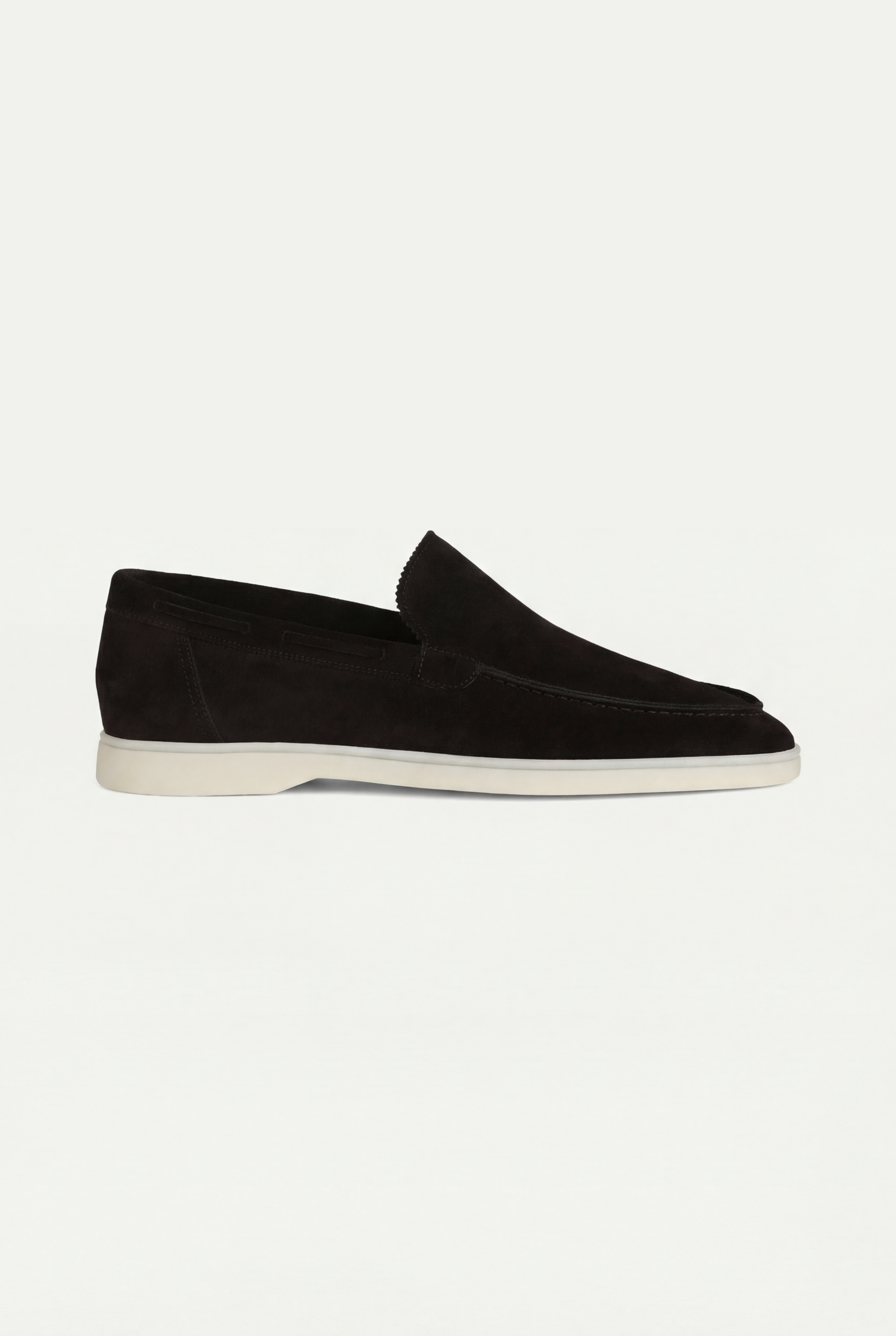 Moreno Classic Suede Loafer Black — view 1