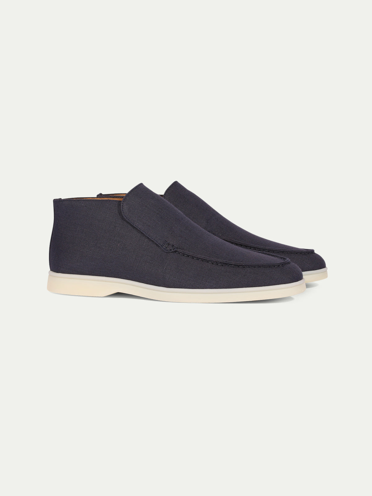 Navy Linen Milano Loafer — view 1