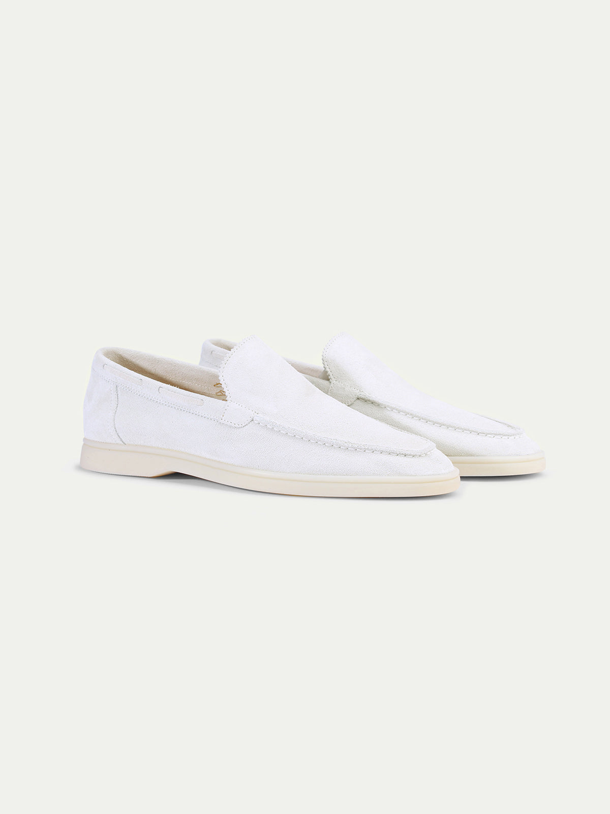White Amalfi Loafers — view 1