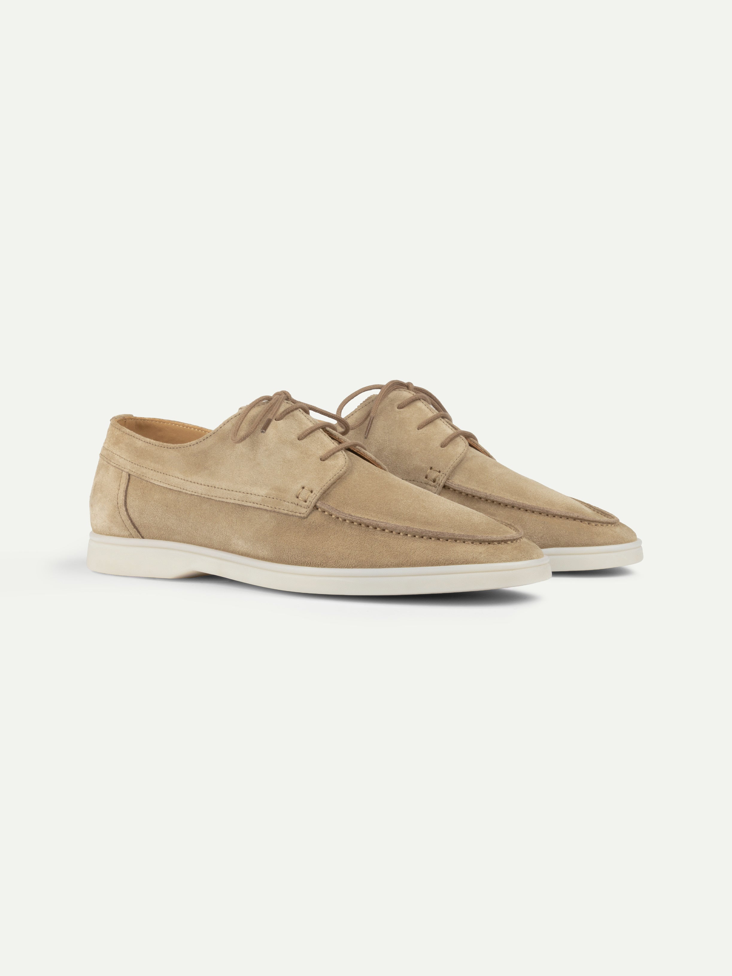 Dark Taupe Boat Loafers