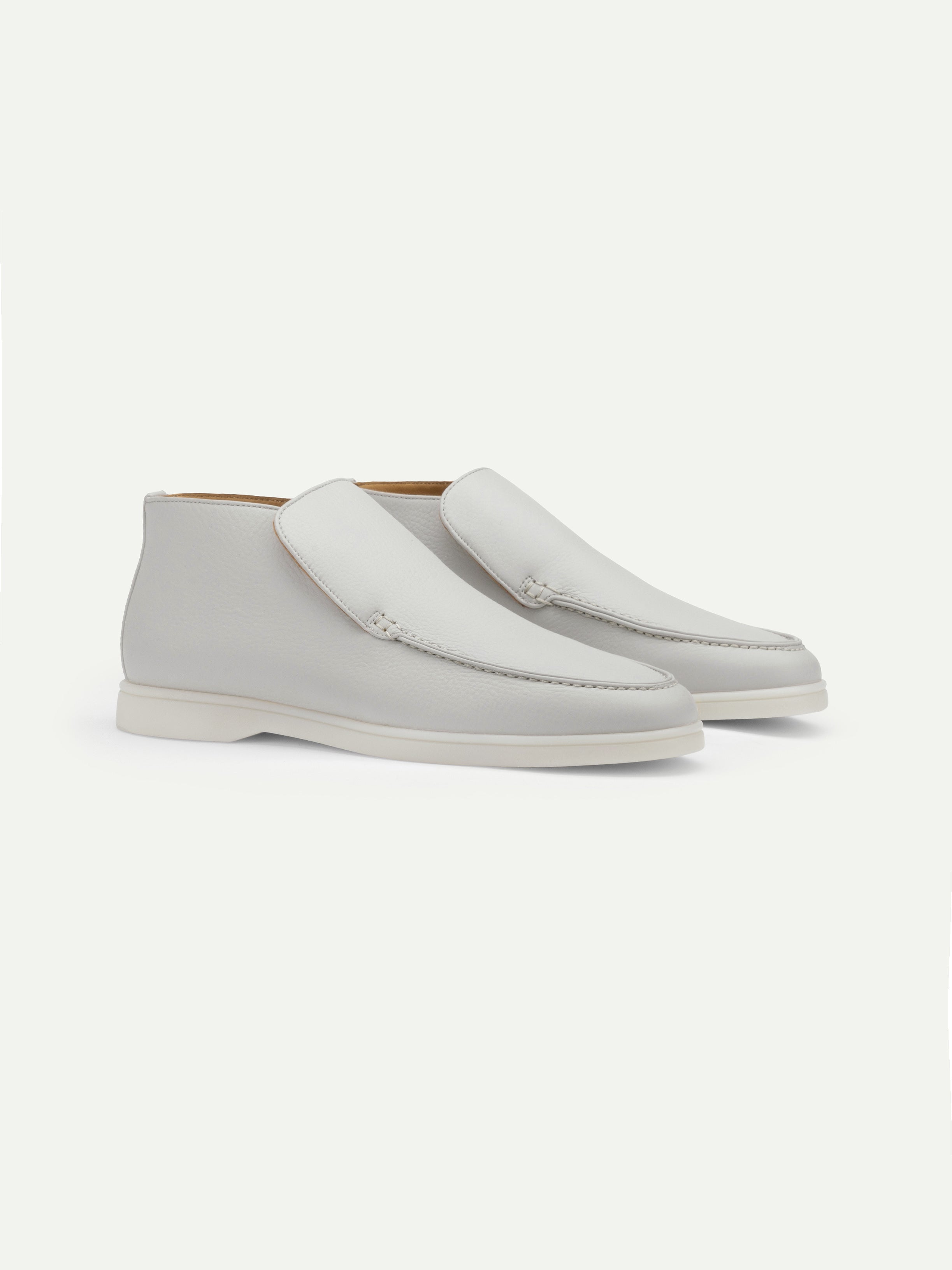 Classic Grey Grain City Loafer