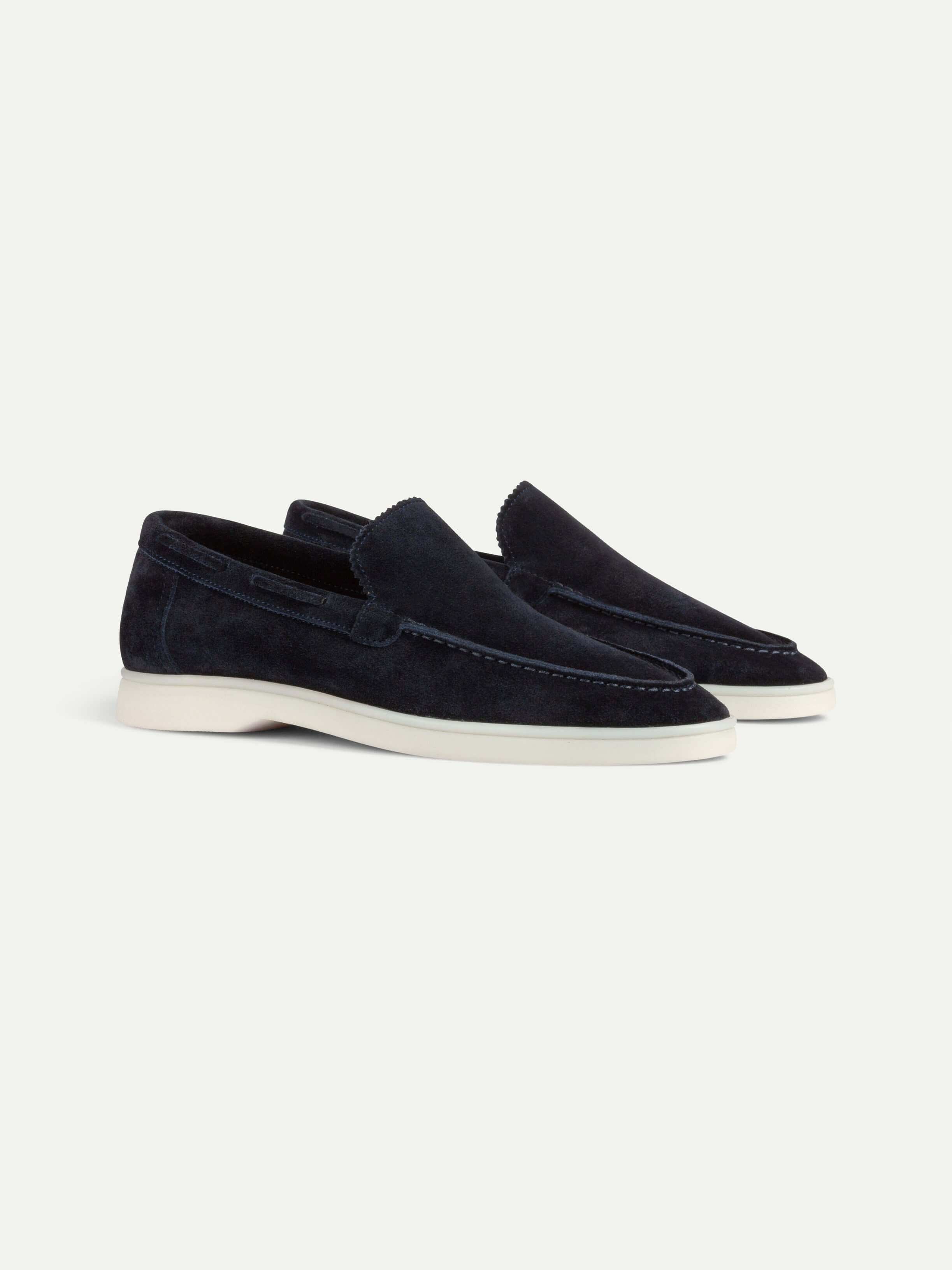 Lady Dark Blue Amalfi Loafers — view 1