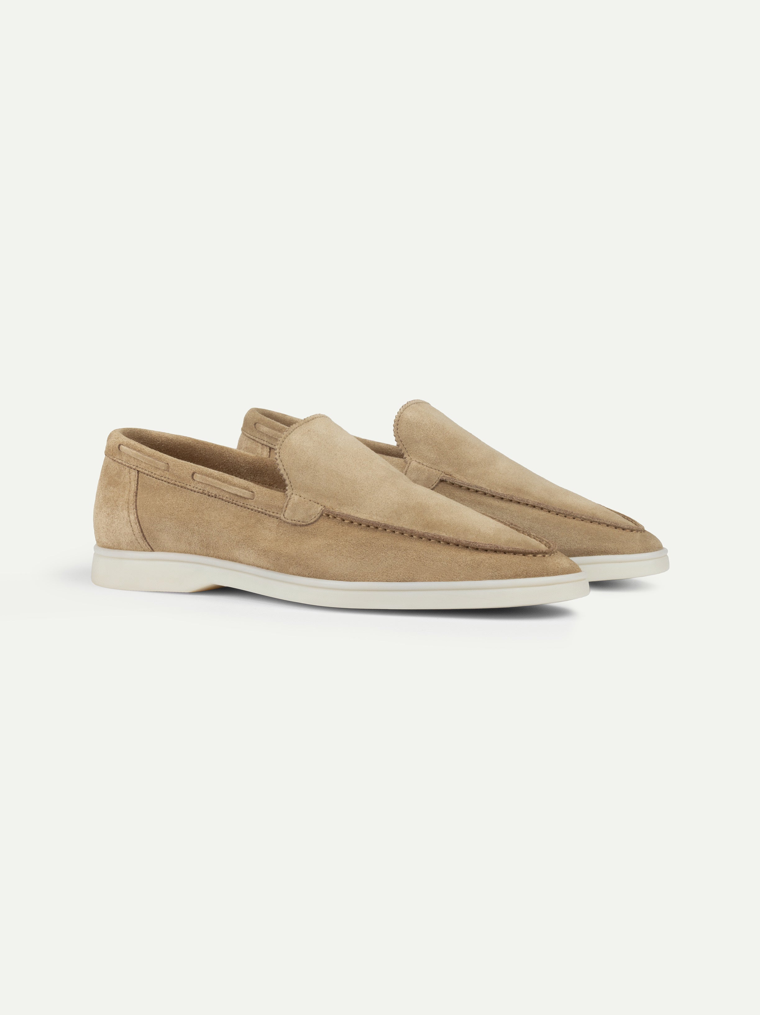 Dark Taupe Amalfi Loafers — view 1