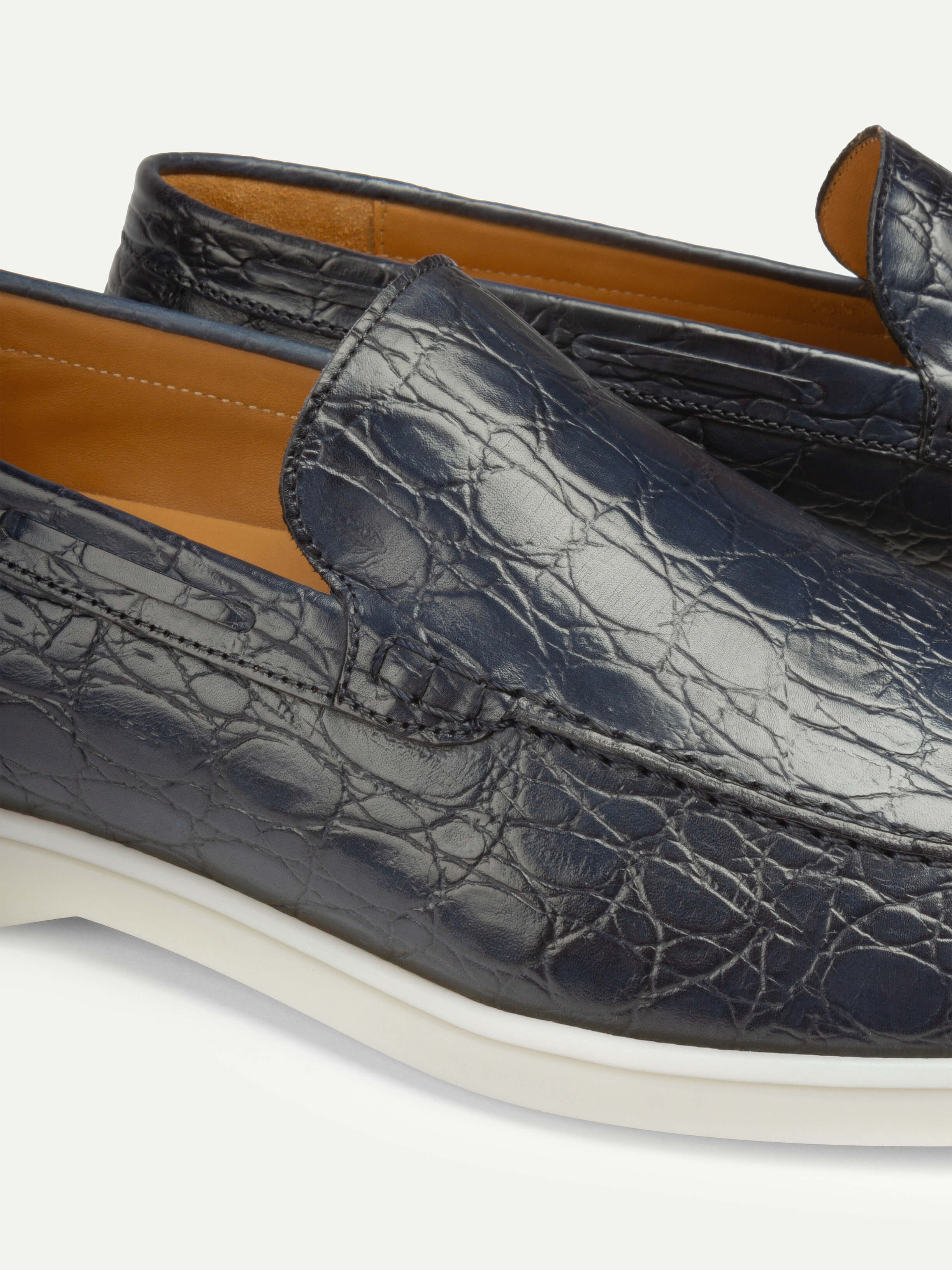 Navy Yacht Loafers