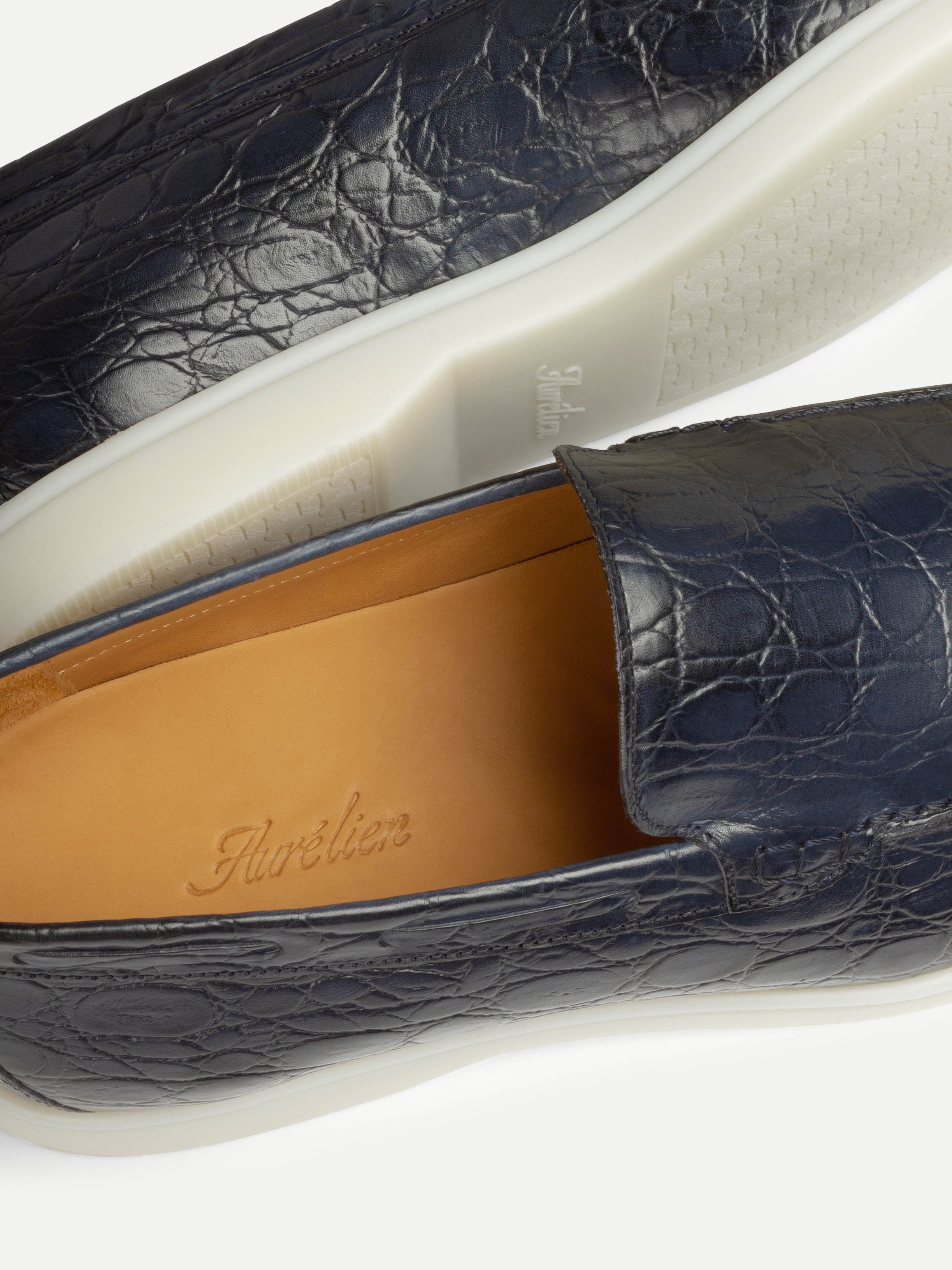 Navy Yacht Loafers