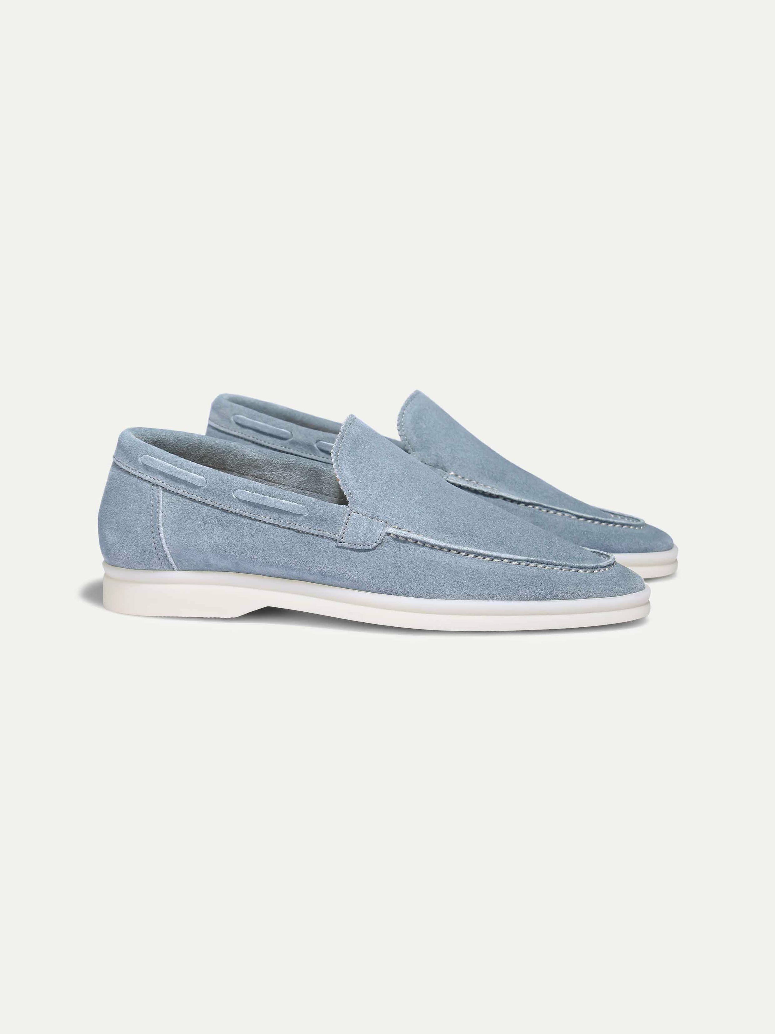 Lady Light Blue Amalfi Loafers — view 1