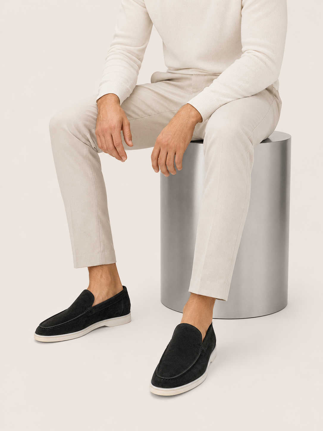 Moreno Suède Loafer Black