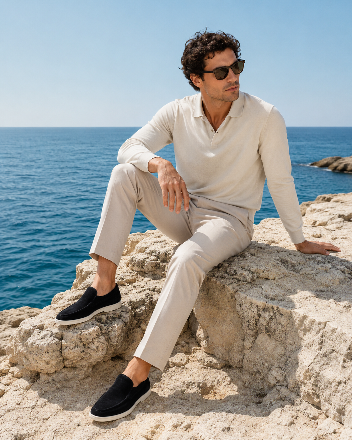 Moreno Suède Loafer Black