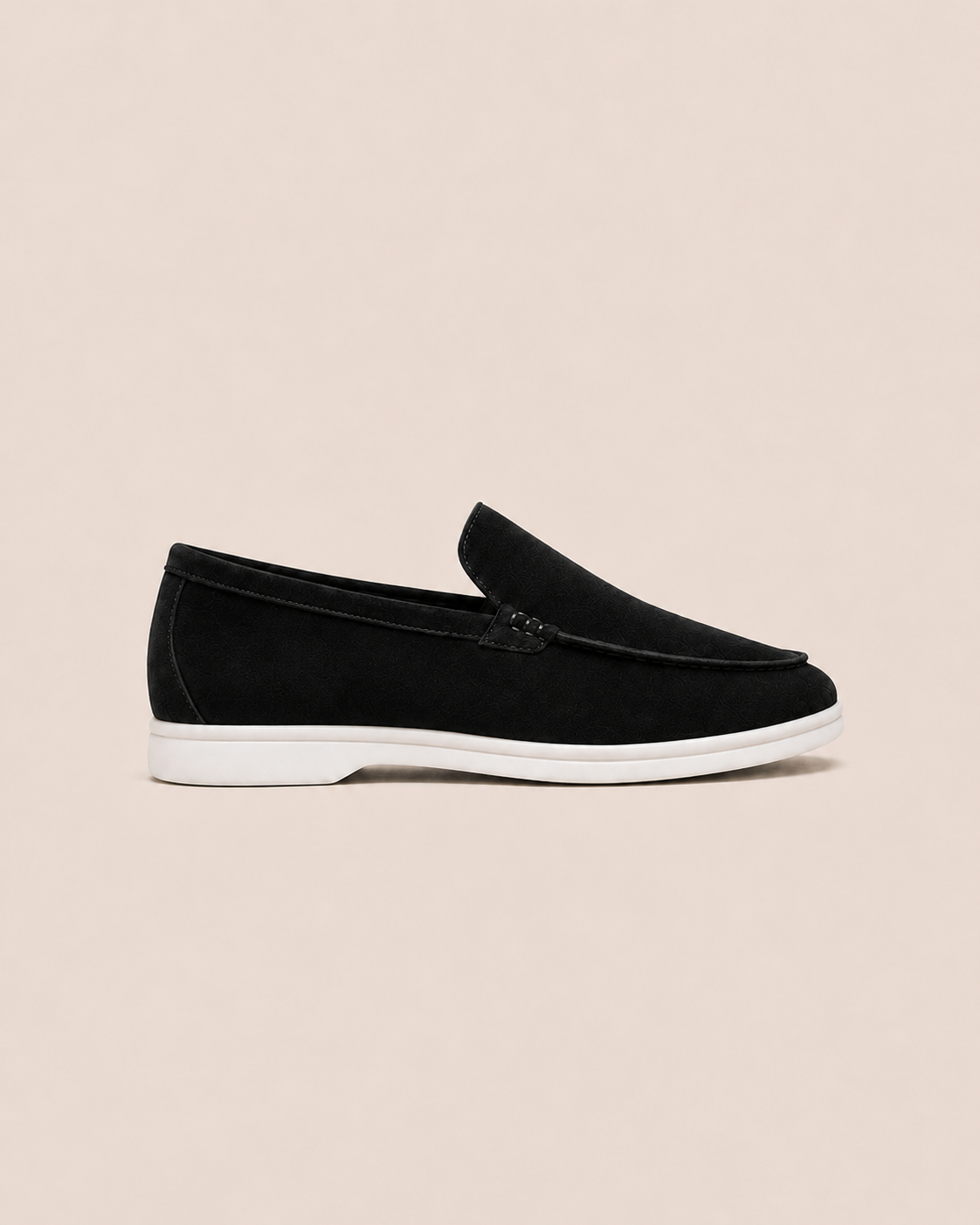 Black Cowhide Slip-On Loafers