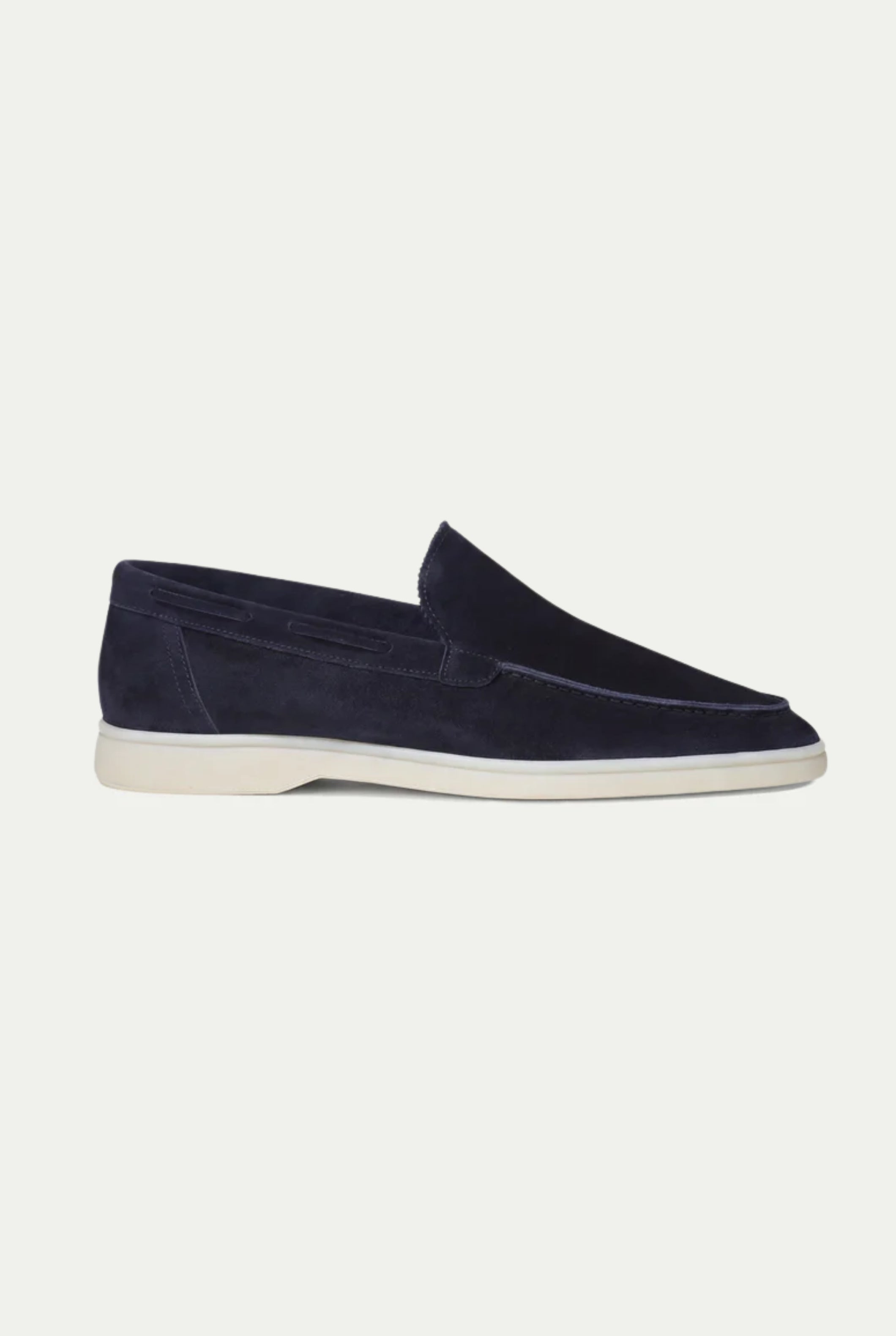Moreno Classic Suede Loafer Navy — view 1