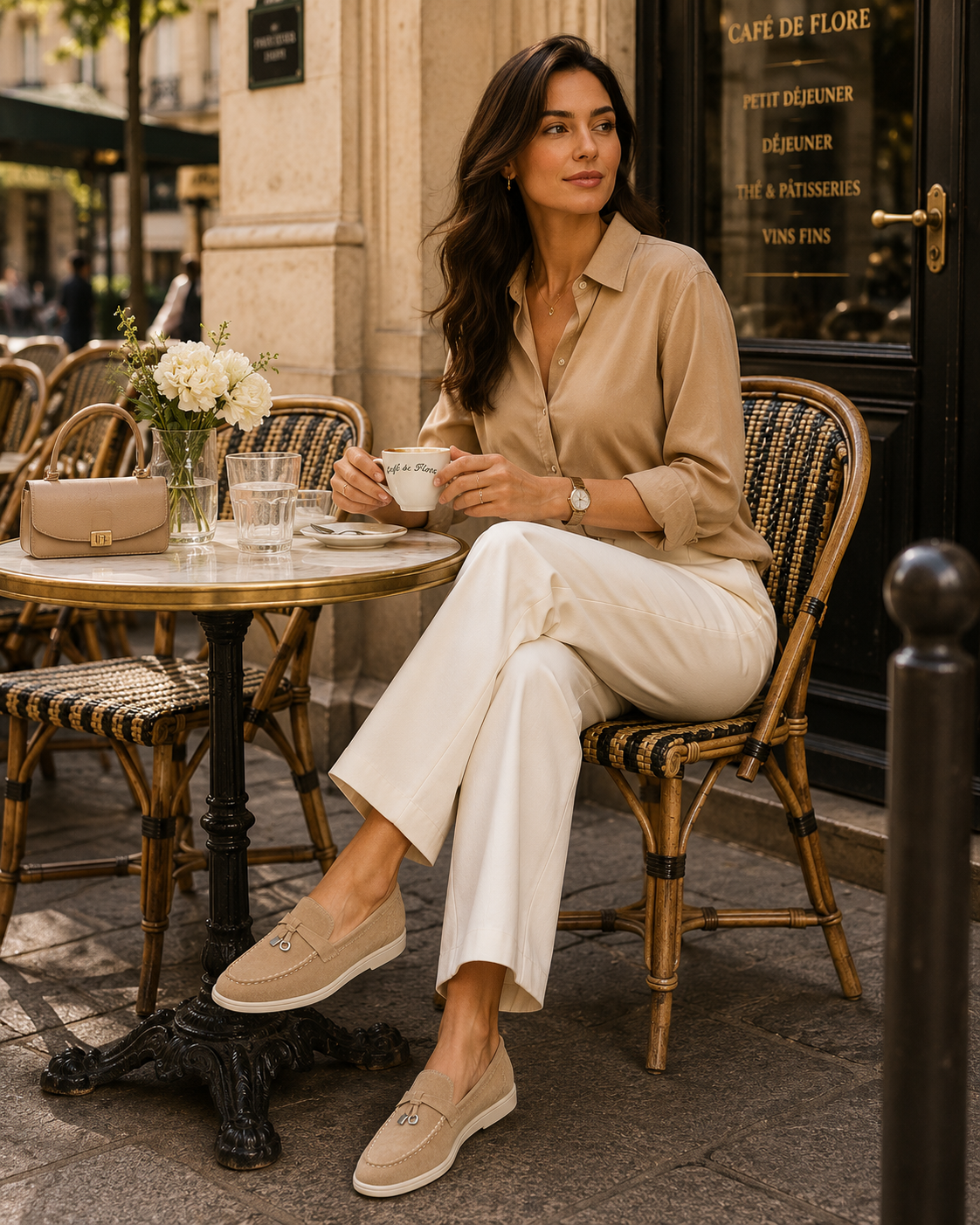 Lady Caramel Buckle Loafer
