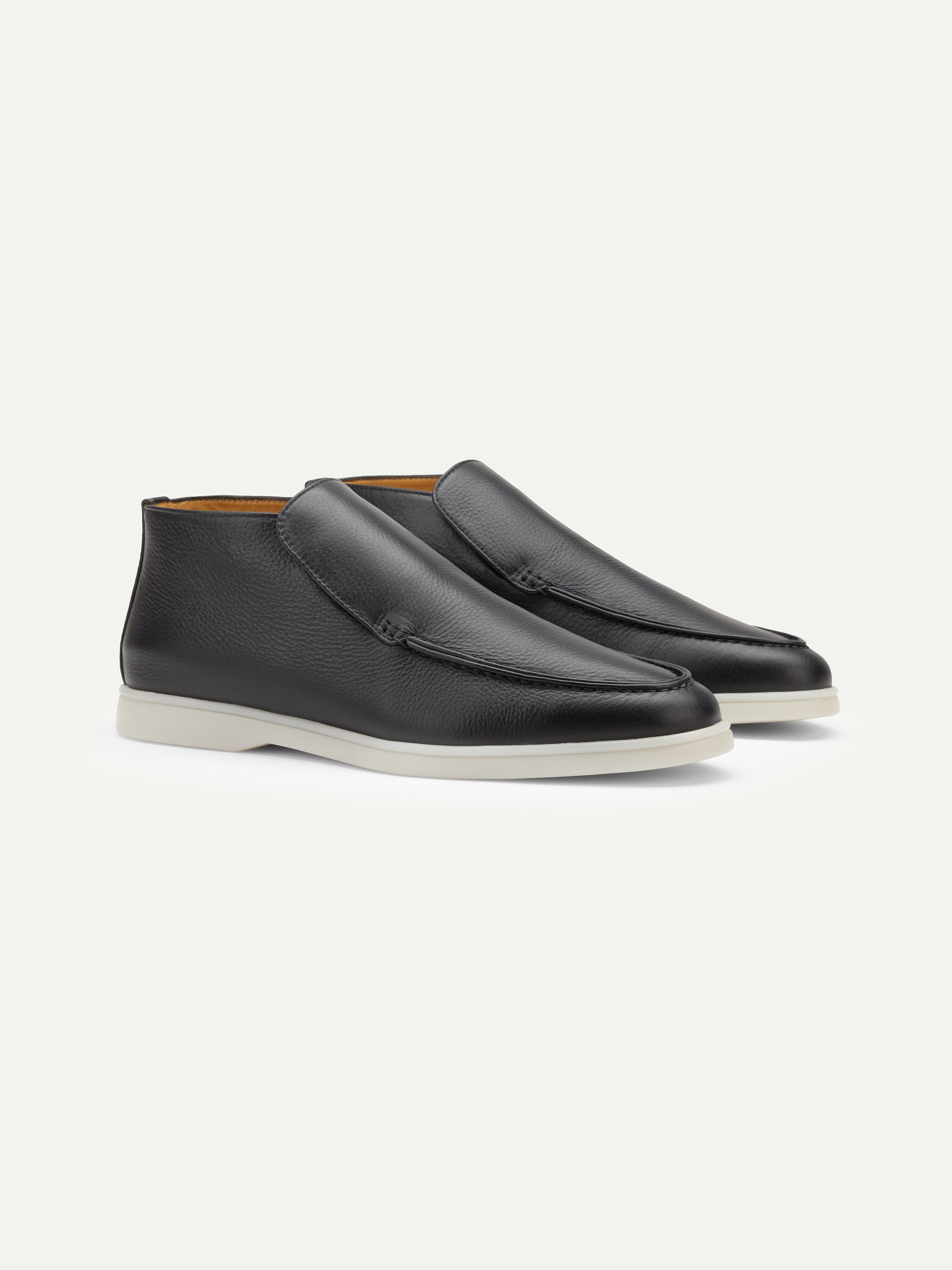 Navy Grain City Loafer