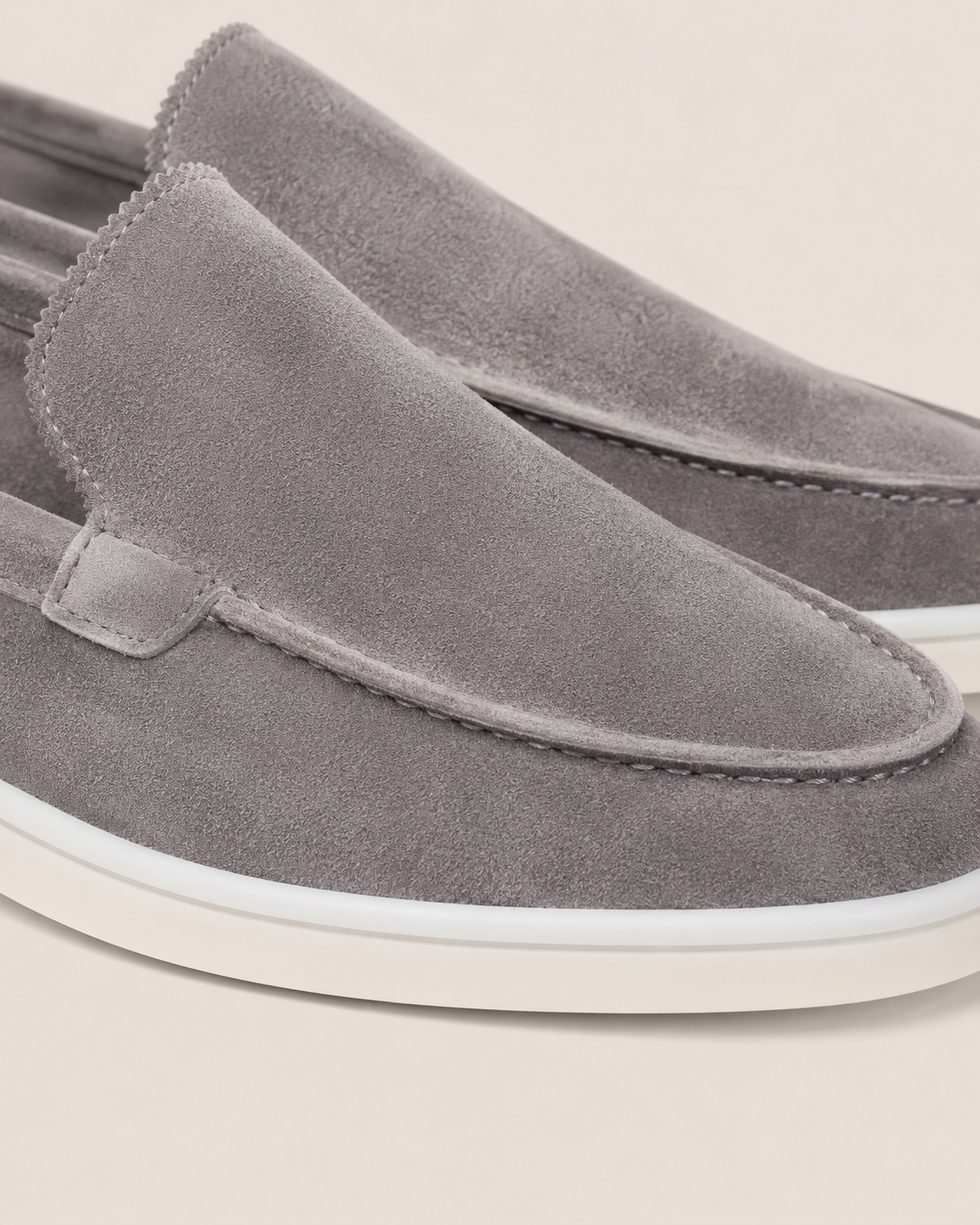 Moreno Suède Loafer Light Grey