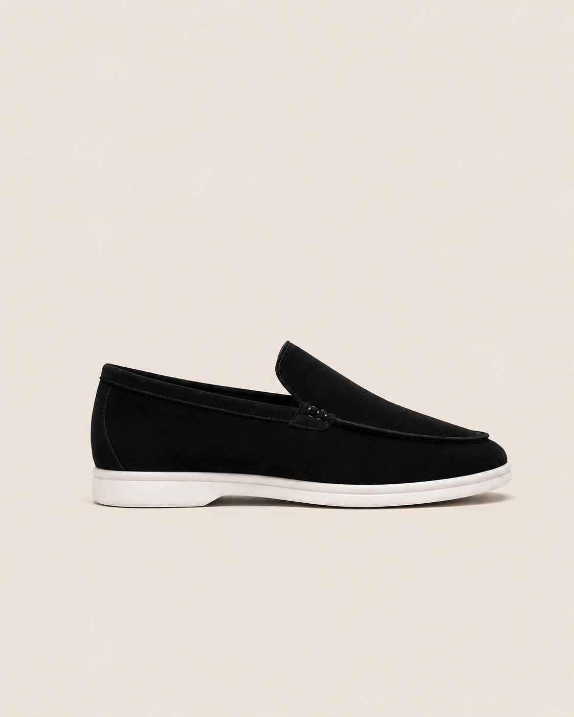 Lady Black Cowhide Slip-On Loafers