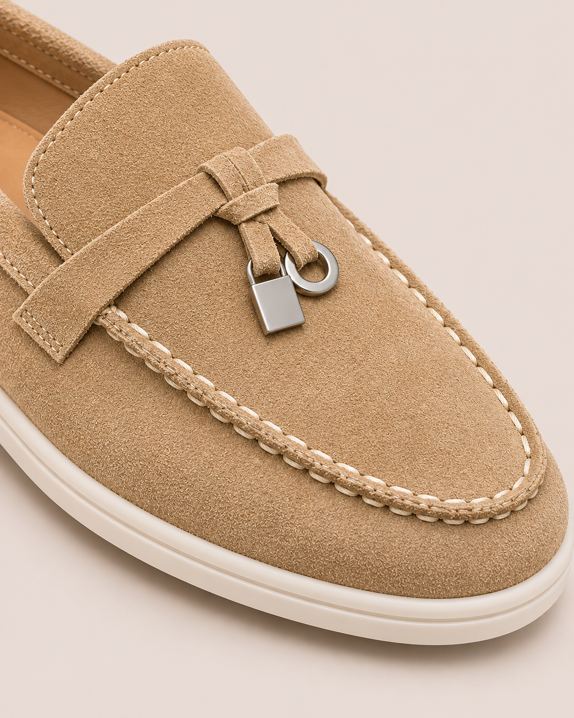 Lady Caramel Buckle Loafer